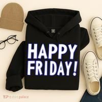 Happy Friday Gif Weekend Celebration Work Office Hoodie thumb 4