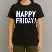 Happy Friday Gif Weekend Celebration Work Office T-Shirt thumb 4