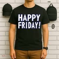 Happy Friday Gif Weekend Celebration Work Office T-Shirt thumb 6