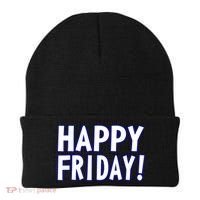 Happy Friday Gif Weekend Celebration Work Office Beanie thumb 0