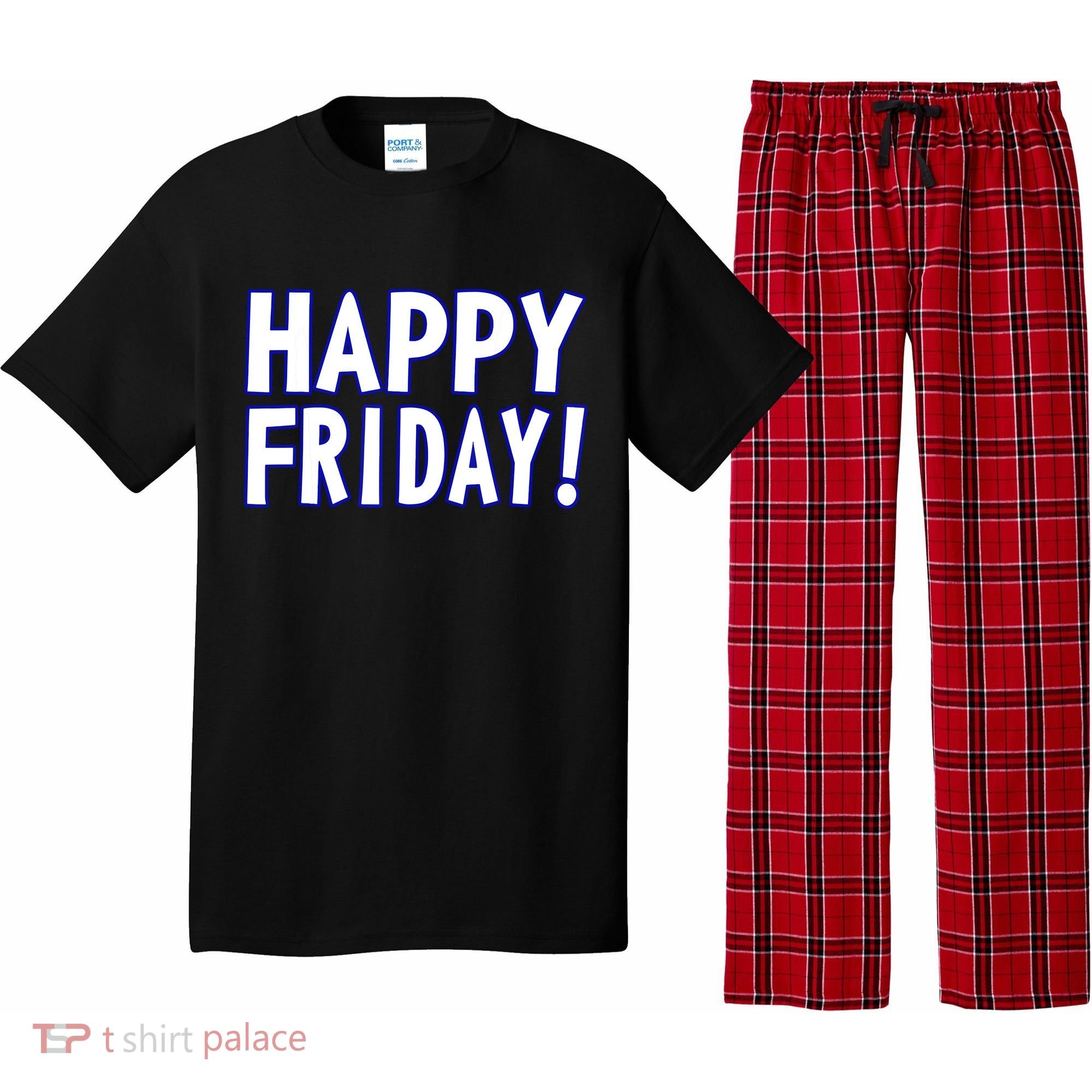 Happy Friday Gif Weekend Celebration Work Office Pajama Set
