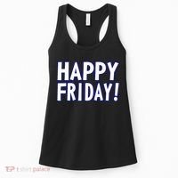 Happy Friday Gif Weekend Celebration Work Office Women's Tank Top thumb 0