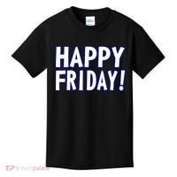 Happy Friday Gif Weekend Celebration Work Office Kids T-Shirt thumb 0