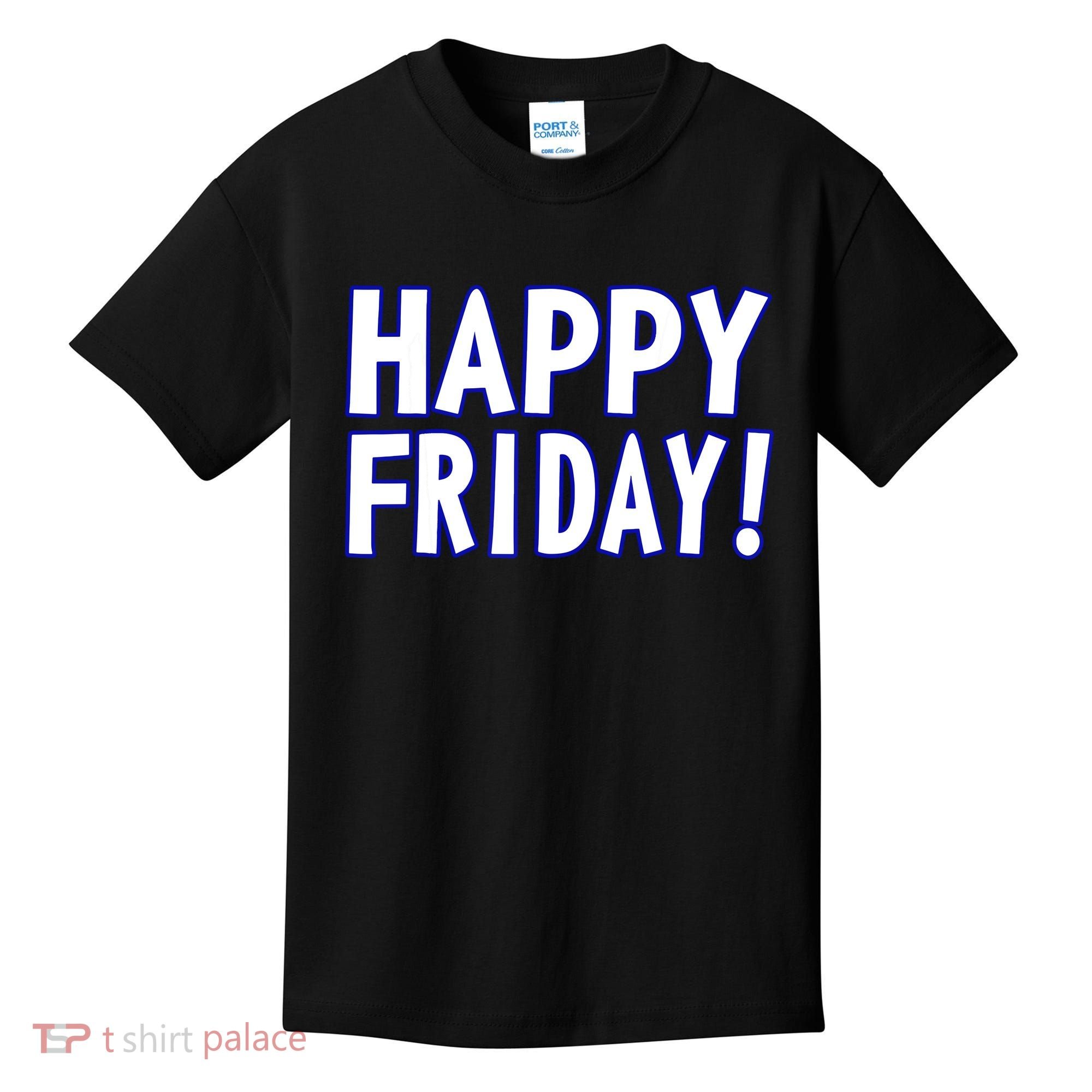 Happy Friday Gif Weekend Celebration Work Office Kids T-Shirt