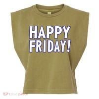Happy Friday Gif Weekend Celebration Work Office Garment-Dyed Women's Muscle Tee thumb 0