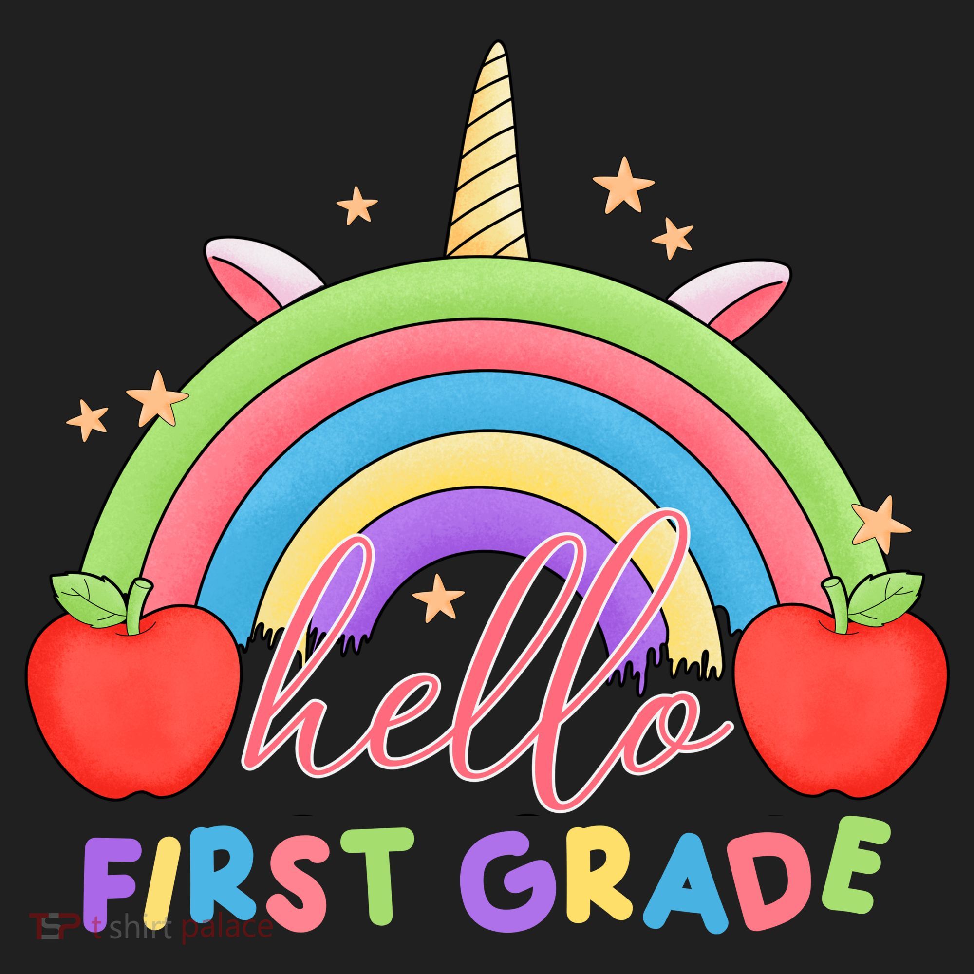 Hello First Grade Rainbow Back To School Women's Sweatshirt