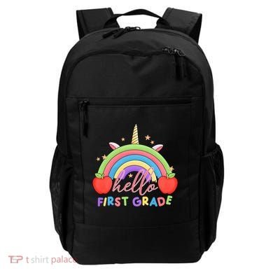 Hello First Grade Rainbow Back To School Backpack