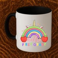 Hello First Grade Rainbow Back To School Coffee Mug thumb 2