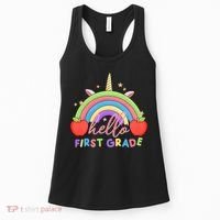 Hello First Grade Rainbow Back To School Women's Tank Top thumb 0