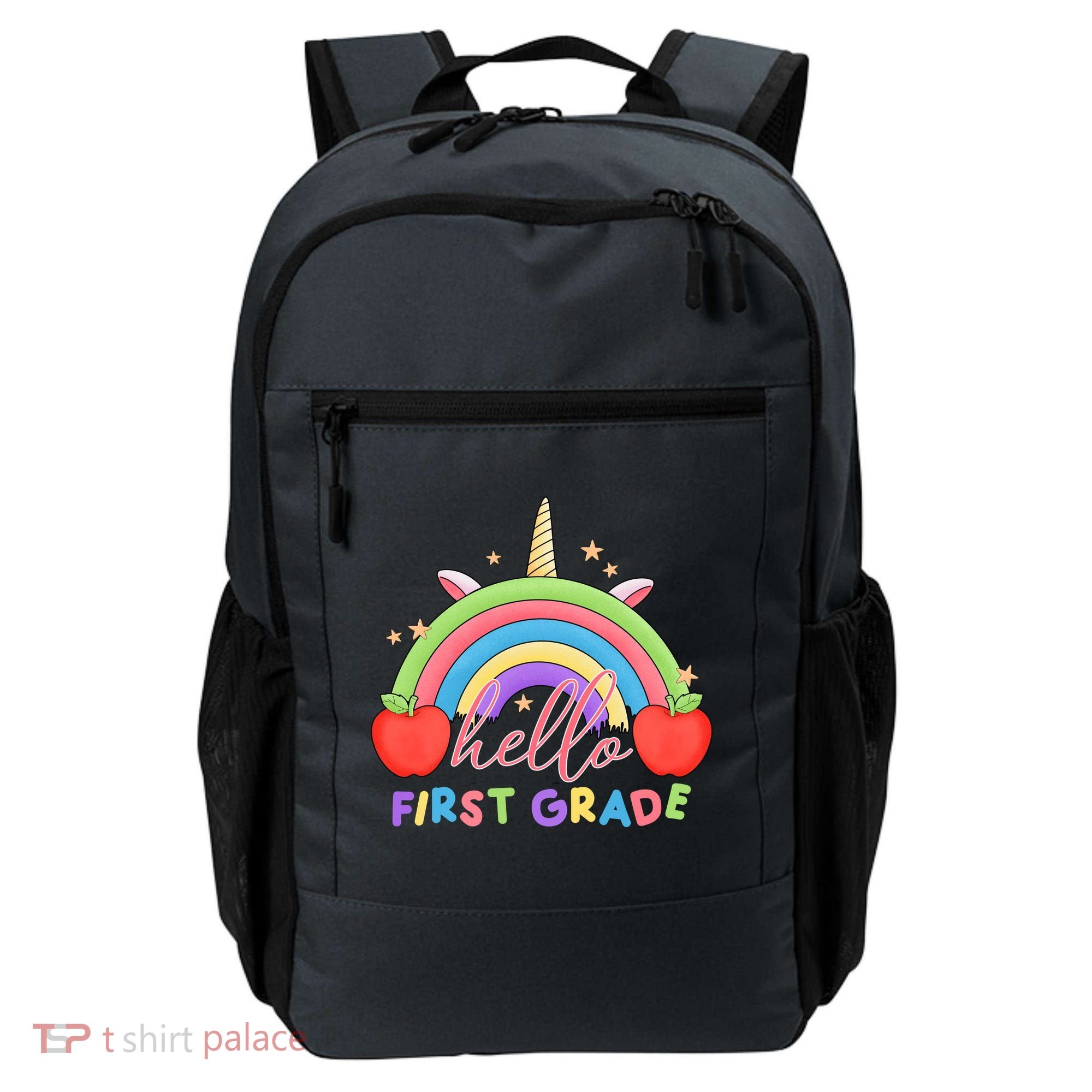 Hello First Grade Rainbow Back To School Backpack