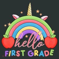 Hello First Grade Rainbow Back To School Toddler T-Shirt thumb 4