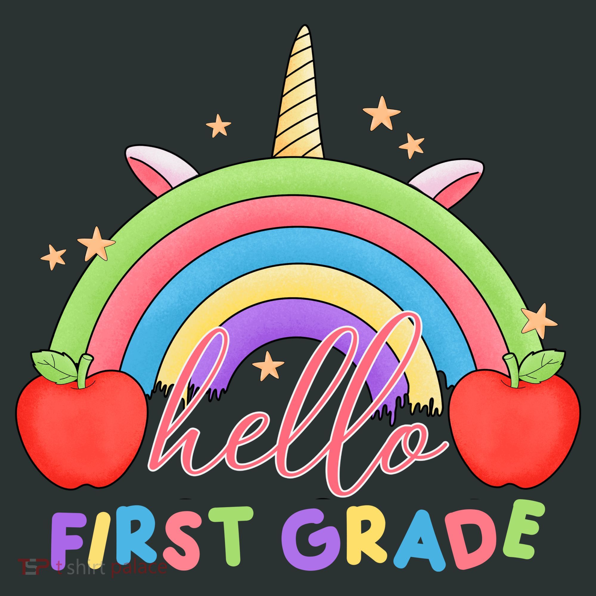 Hello First Grade Rainbow Back To School Tote Bag