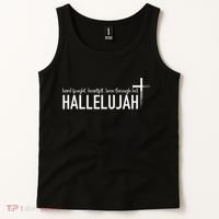Hard Fought Heartfelt Been Through Hell Hallelujah Christian Tank Top thumb 2