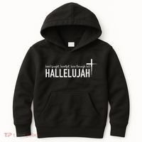 Hard Fought Heartfelt Been Through Hell Hallelujah Christian Kids Hoodie thumb 0