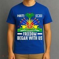 Haiti Flag Haitian Heritage Month Freedom T-Shirt thumb 3