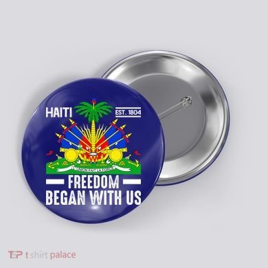 Haiti Flag Haitian Heritage Month Freedom Button