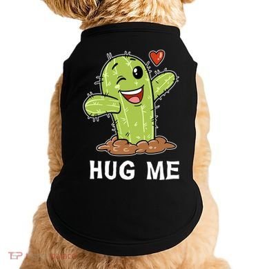 Hugs Free Hug Me Cacti Prickly Cactus Not A Hugger Hugging Funny Gift Doggie Tank