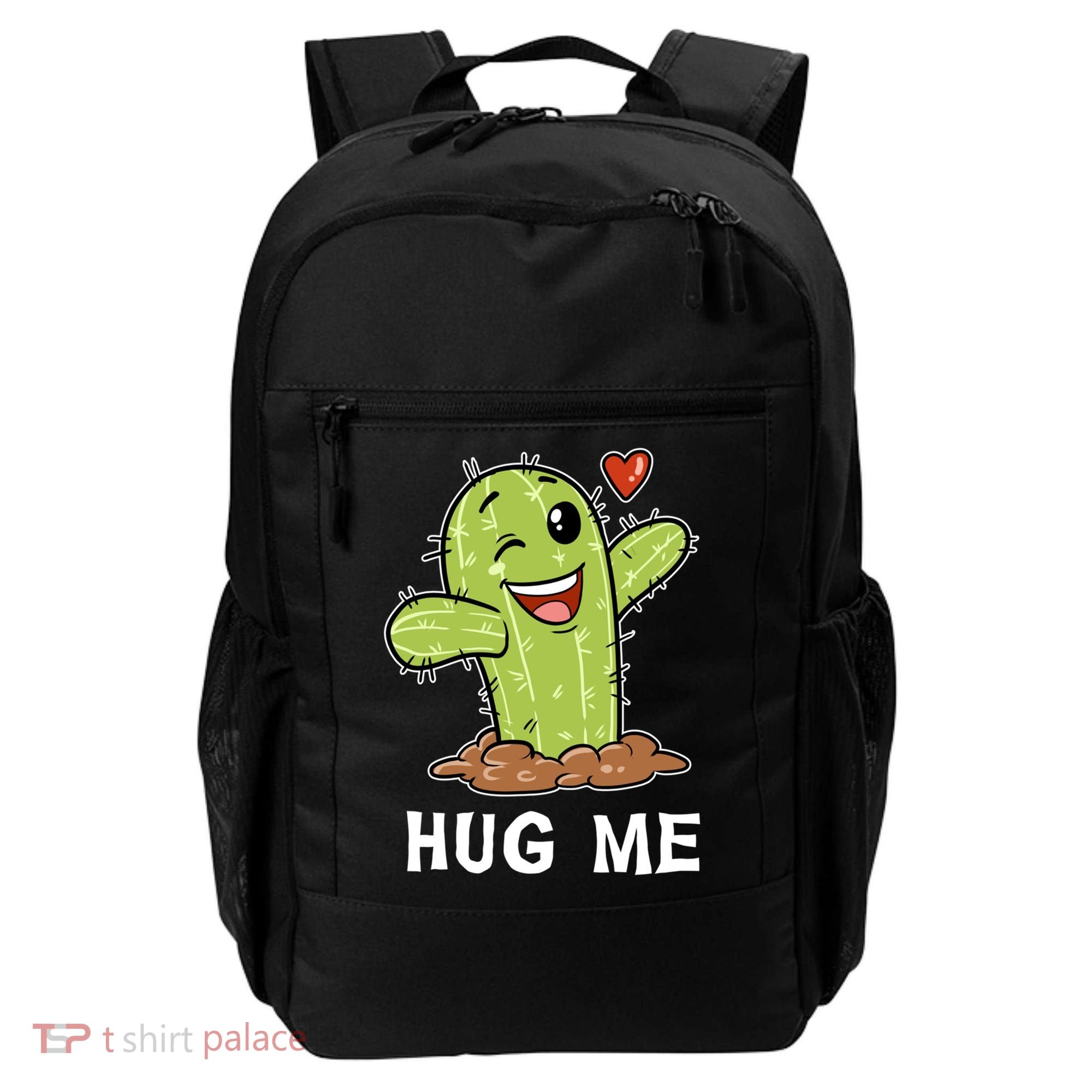 Hugs Free Hug Me Cacti Prickly Cactus Not A Hugger Hugging Funny Gift Backpack