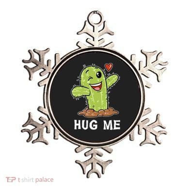 Hugs Free Hug Me Cacti Prickly Cactus Not A Hugger Hugging Funny Gift Ornament