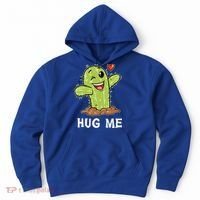 Hugs Free Hug Me Cacti Prickly Cactus Not A Hugger Hugging Funny Gift Hoodie thumb 0