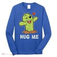 Hugs Free Hug Me Cacti Prickly Cactus Not A Hugger Hugging Funny Gift Long Sleeve Shirt thumb 0