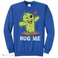 Hugs Free Hug Me Cacti Prickly Cactus Not A Hugger Hugging Funny Gift Sweatshirt thumb 0