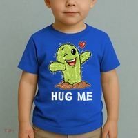 Hugs Free Hug Me Cacti Prickly Cactus Not A Hugger Hugging Funny Gift Toddler T-Shirt thumb 2