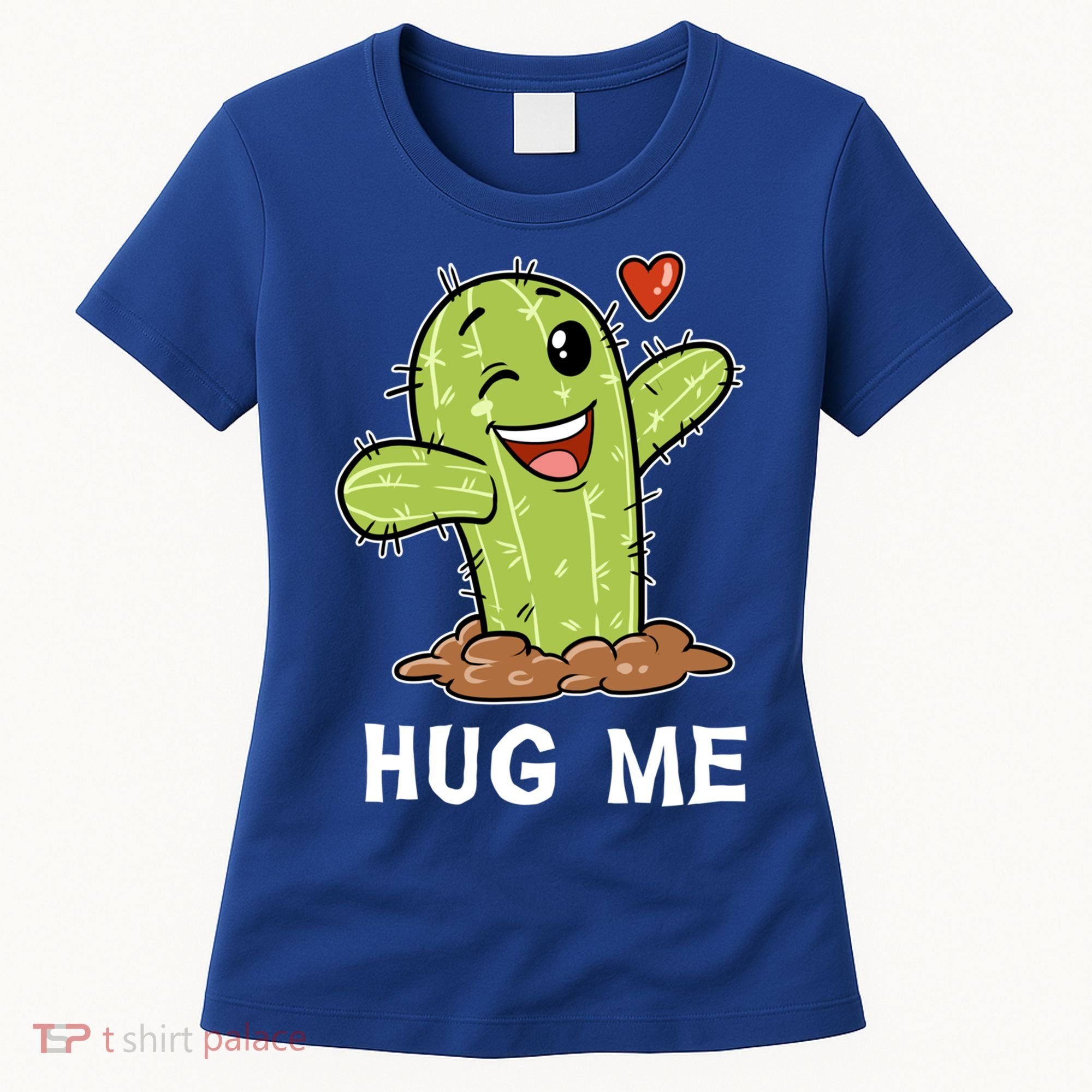 Hugs Free Hug Me Cacti Prickly Cactus Not A Hugger Hugging Funny Gift Women's T-Shirt