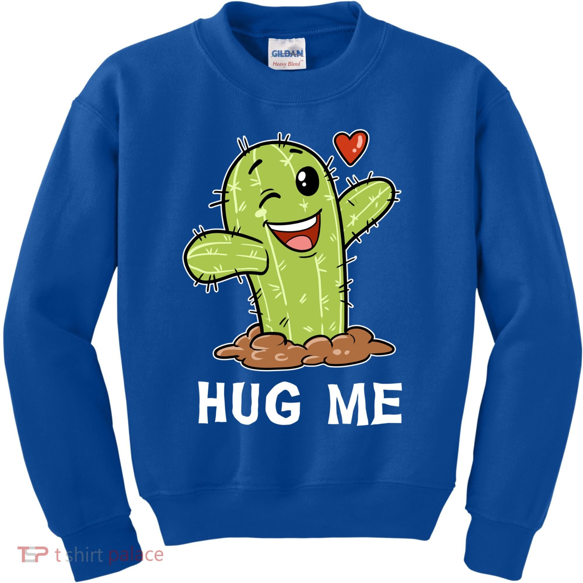 Hugs Free Hug Me Cacti Prickly Cactus Not A Hugger Hugging Funny Gift Kids Sweatshirt