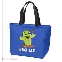 Hugs Free Hug Me Cacti Prickly Cactus Not A Hugger Hugging Funny Gift Tote Bag thumb 3