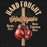 Hard Fought Hallelujah Heart Felt Been Through Hell Cross Boxing Gloves Women's Tank Top thumb 5