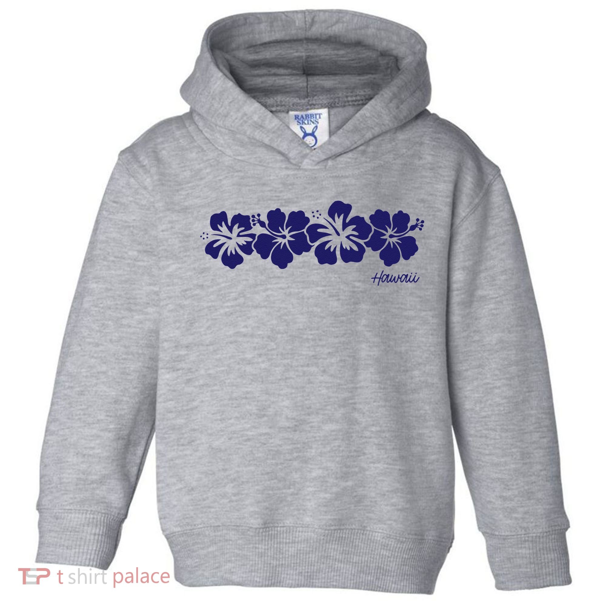 Hibiscus Flower Hawaii Aloha Hawaiian Retro Beach Toddler Hoodie