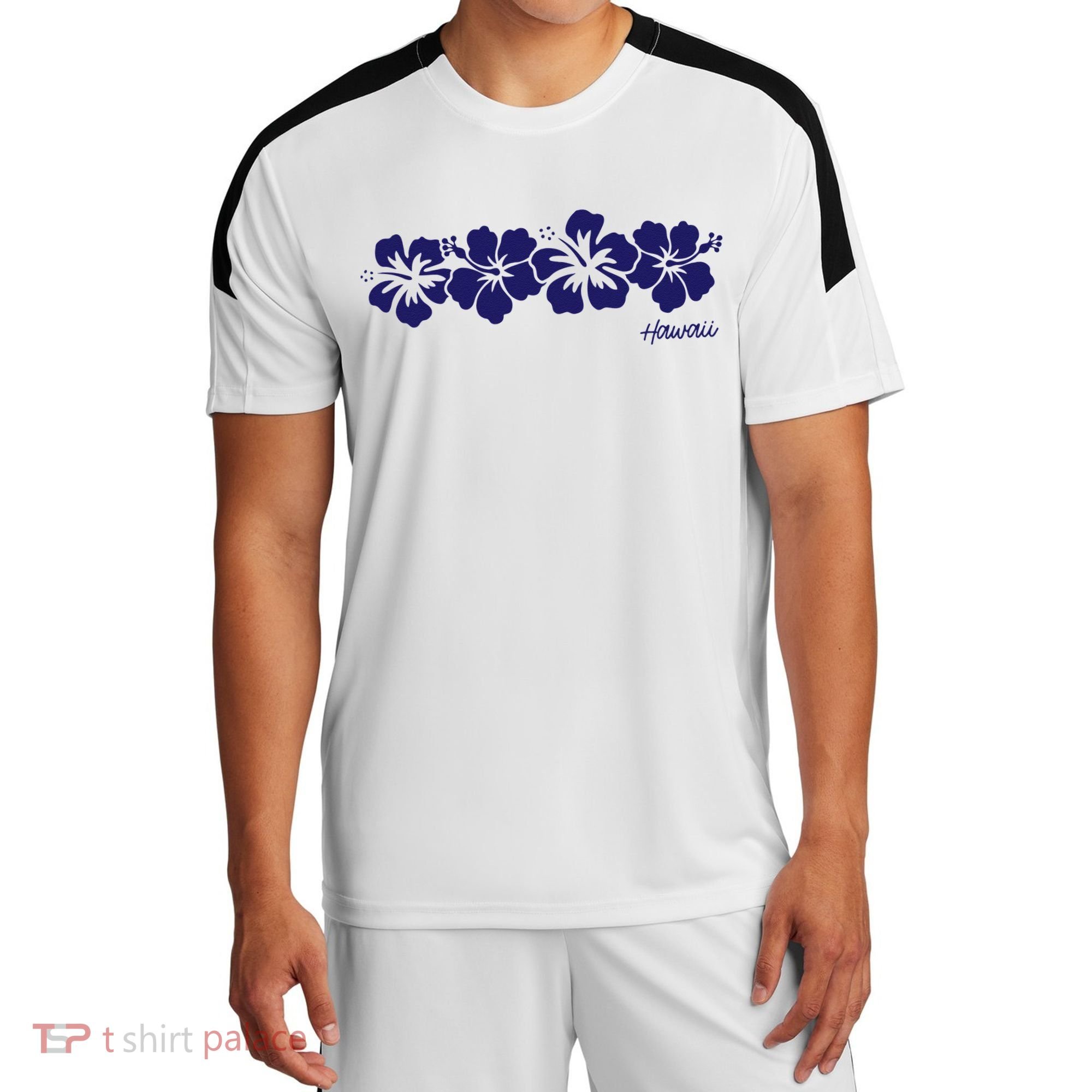 Hibiscus Flower Hawaii Aloha Hawaiian Retro Beach Sport-Tek Competitor United Soccer Jersey