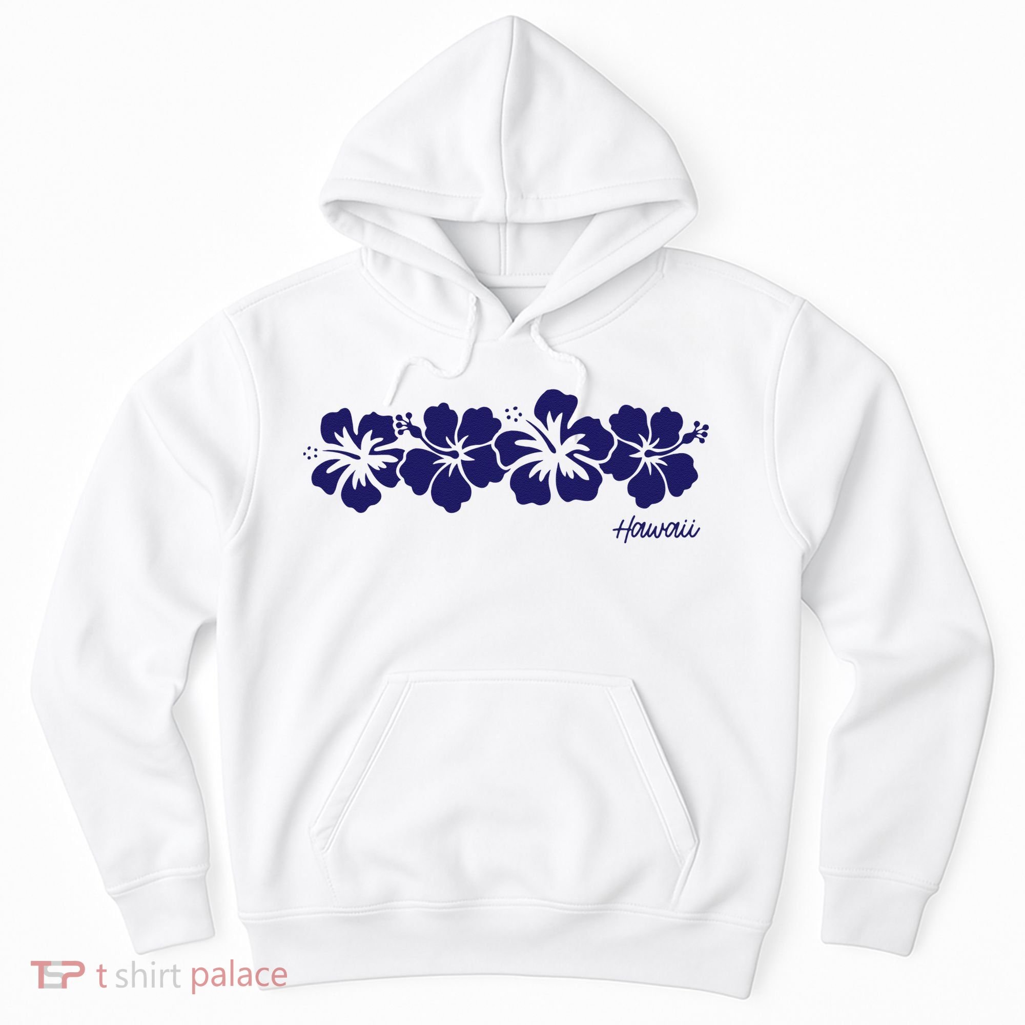 Hibiscus Flower Hawaii Aloha Hawaiian Retro Beach Hoodie