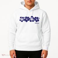 Hibiscus Flower Hawaii Aloha Hawaiian Retro Beach Hoodie thumb 2