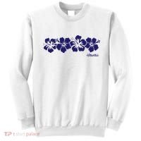 Hibiscus Flower Hawaii Aloha Hawaiian Retro Beach Sweatshirt thumb 0