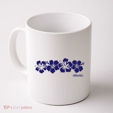 Hibiscus Flower Hawaii Aloha Hawaiian Retro Beach Coffee Mug