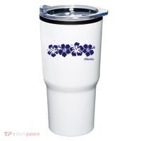 Hibiscus Flower Hawaii Aloha Hawaiian Retro Beach Tumbler thumb 0