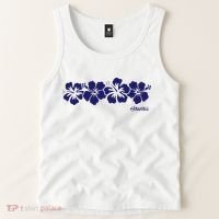 Hibiscus Flower Hawaii Aloha Hawaiian Retro Beach Tank Top thumb 2