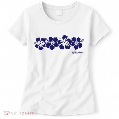 Hibiscus Flower Hawaii Aloha Hawaiian Retro Beach Women's T-Shirt