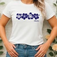 Hibiscus Flower Hawaii Aloha Hawaiian Retro Beach Women's T-Shirt thumb 2