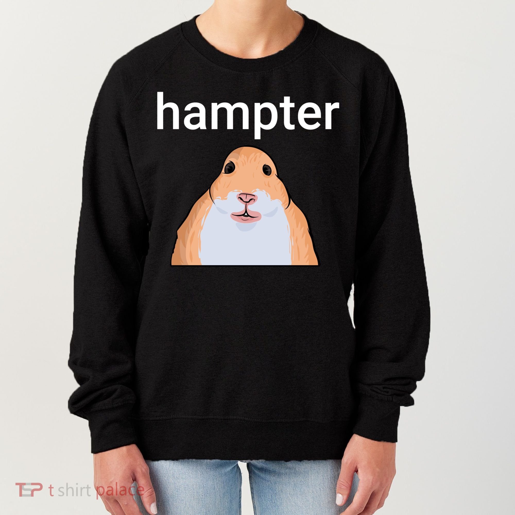 Hampter Funny Hamster Dank Meme Cute Gift Women's Sweatshirt