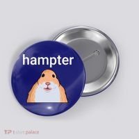 Hampter Funny Hamster Dank Meme Cute Gift Button thumb 0