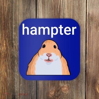 Hampter Funny Hamster Dank Meme Cute Gift Coaster