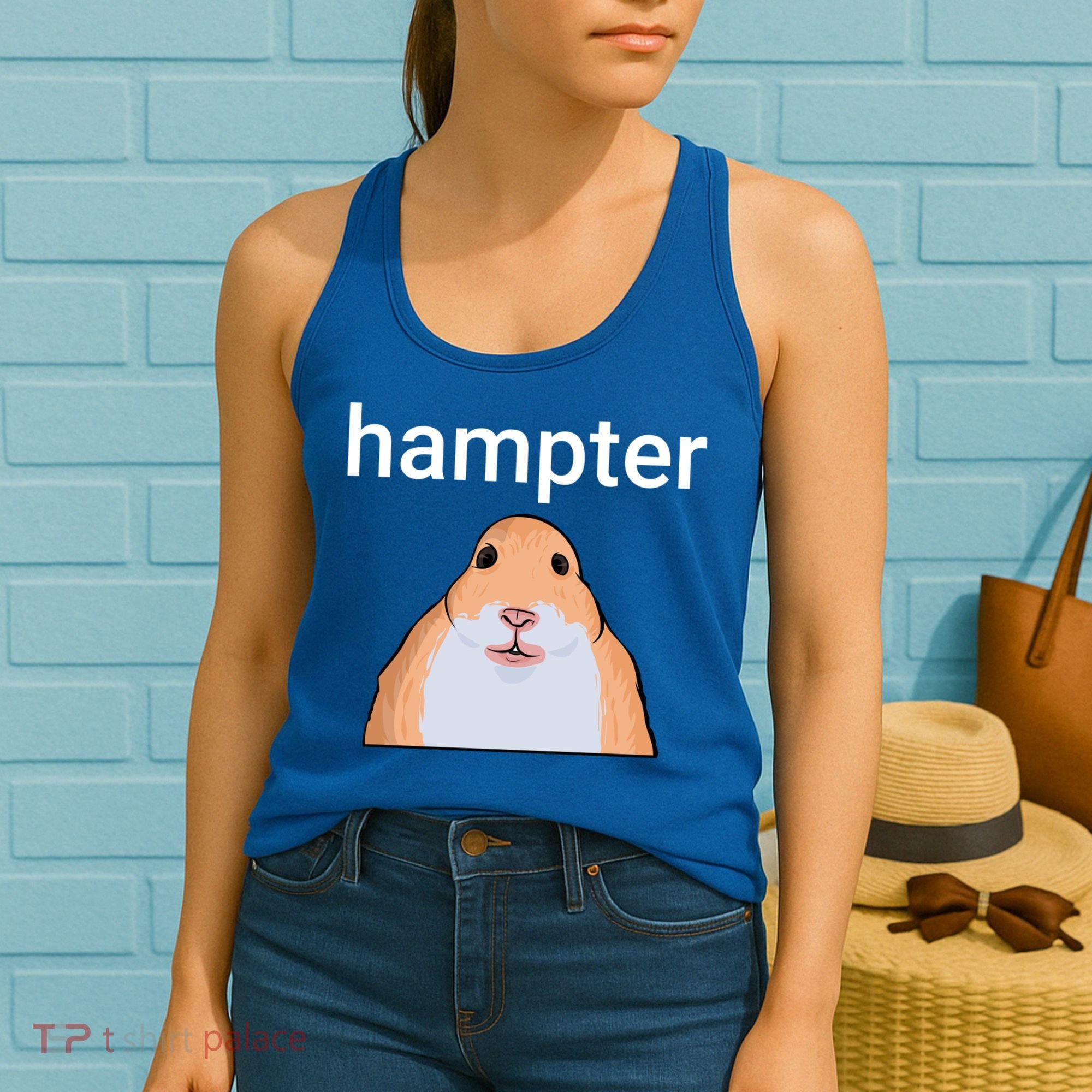 Hampter Funny Hamster Dank Meme Cute Gift Women's Tank Top
