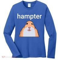 Hampter Funny Hamster Dank Meme Cute Gift Women's Long Sleeve Shirt thumb 0