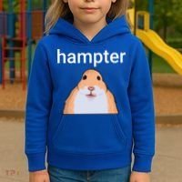 Hampter Funny Hamster Dank Meme Cute Gift Kids Hoodie thumb 3