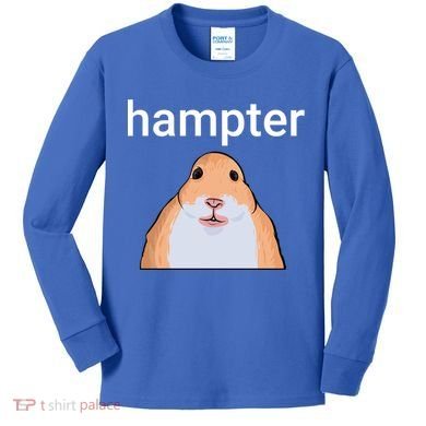 Hampter Funny Hamster Dank Meme Cute Gift Kids Long Sleeve Shirt