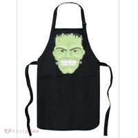 Halloween Frankenstein Head Terrifyingly Green Snarling Head Apron thumb 0