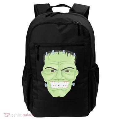 Halloween Frankenstein Head Terrifyingly Green Snarling Head Backpack